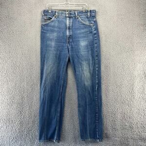 Vintage Levi's Jeans Mens Fits 36x32 Blue Orange Tab Relaxed 505 Whisker 90s